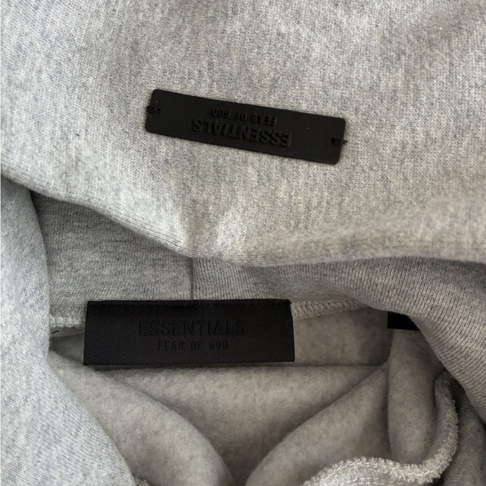 Fear of God Essentials Kids Light Gray Hoodie